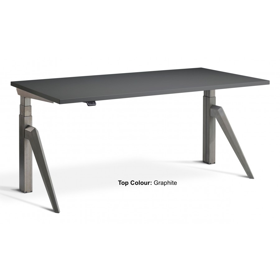 Five Dual Motor Tapered Leg Height Adjustable Desk